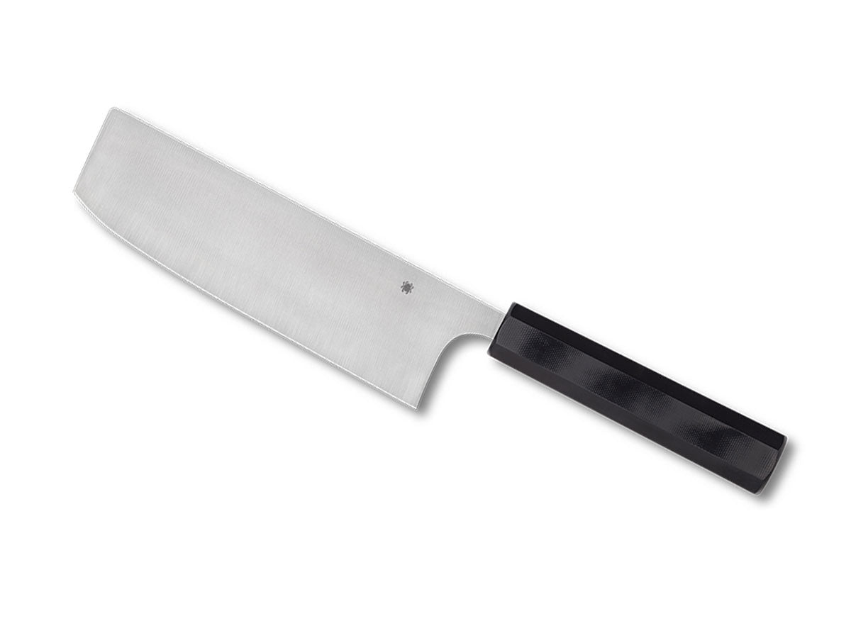 Spyderco Wakiita Nakiri K17GP G-10 nero 18,5 cm Murray Carter forma rettangolare tagliaverdure