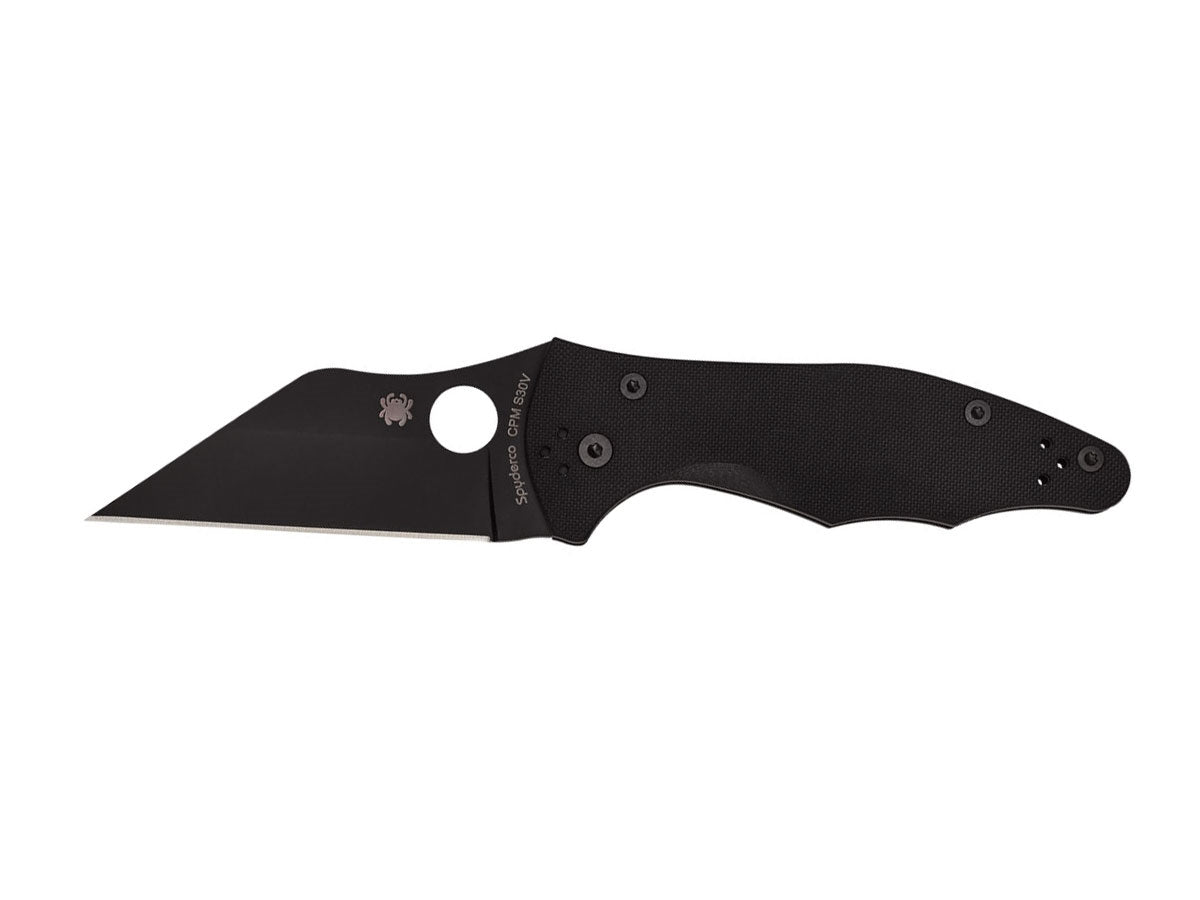 Spyderco Yojimbo 2 C85GPBBK2 lama Wharncliffe CPM S30V con DLC, manico G-10 nero
