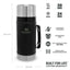 Stanley Classic Legendary Food Jar 1.0qt /940ml Matte Black Pebble - foto 3