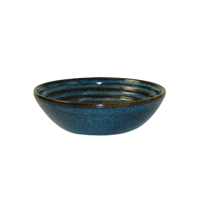 Churchill Bit on the Side Coppetta Bassa in Ceramica Blu 11,3 cm 14 cl 12 Pezzi