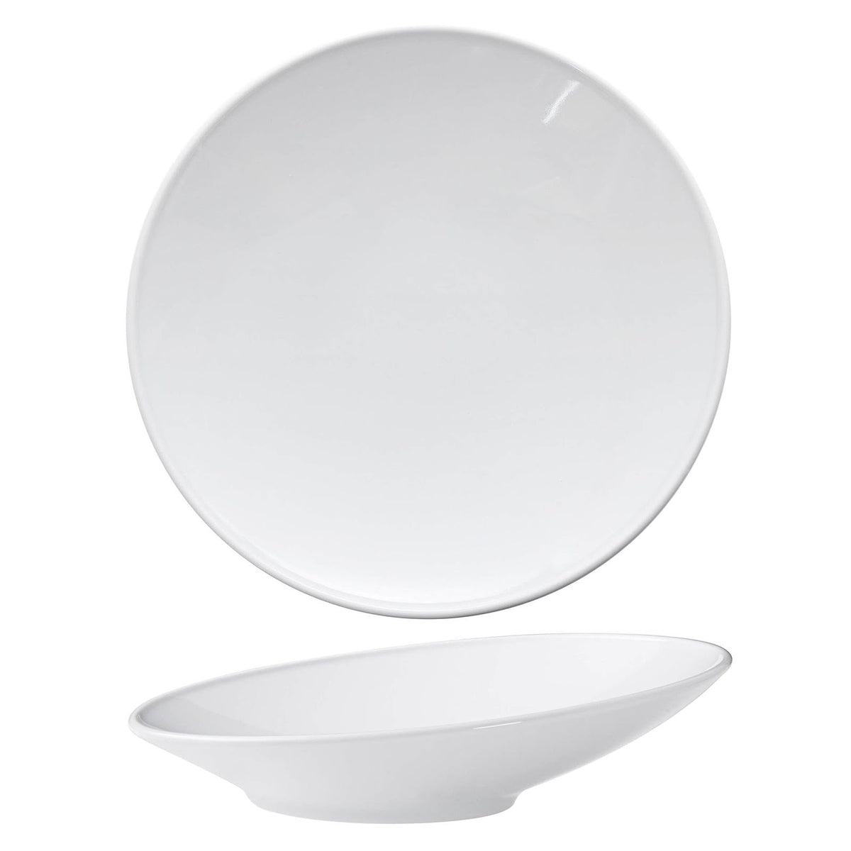 Nouvelle Cuisine Pasta Bowl Obliquo in Porcellana Ø 30 cm 6 Pezzi