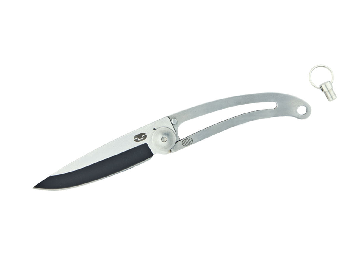 True Utility BARE TU580K coltello portachiavi 420 stainless rivestito titanio