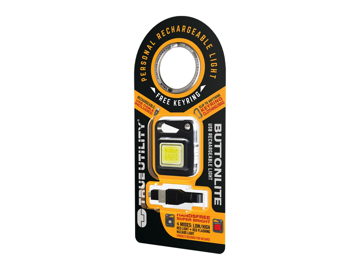 True Utility BUTTONLITE - vista completa fronte e retro