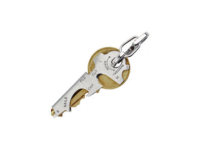 True Utility KEYTOOL multi-tool 9 funzioni portachiavi 420 stainless steel 50x20 mm