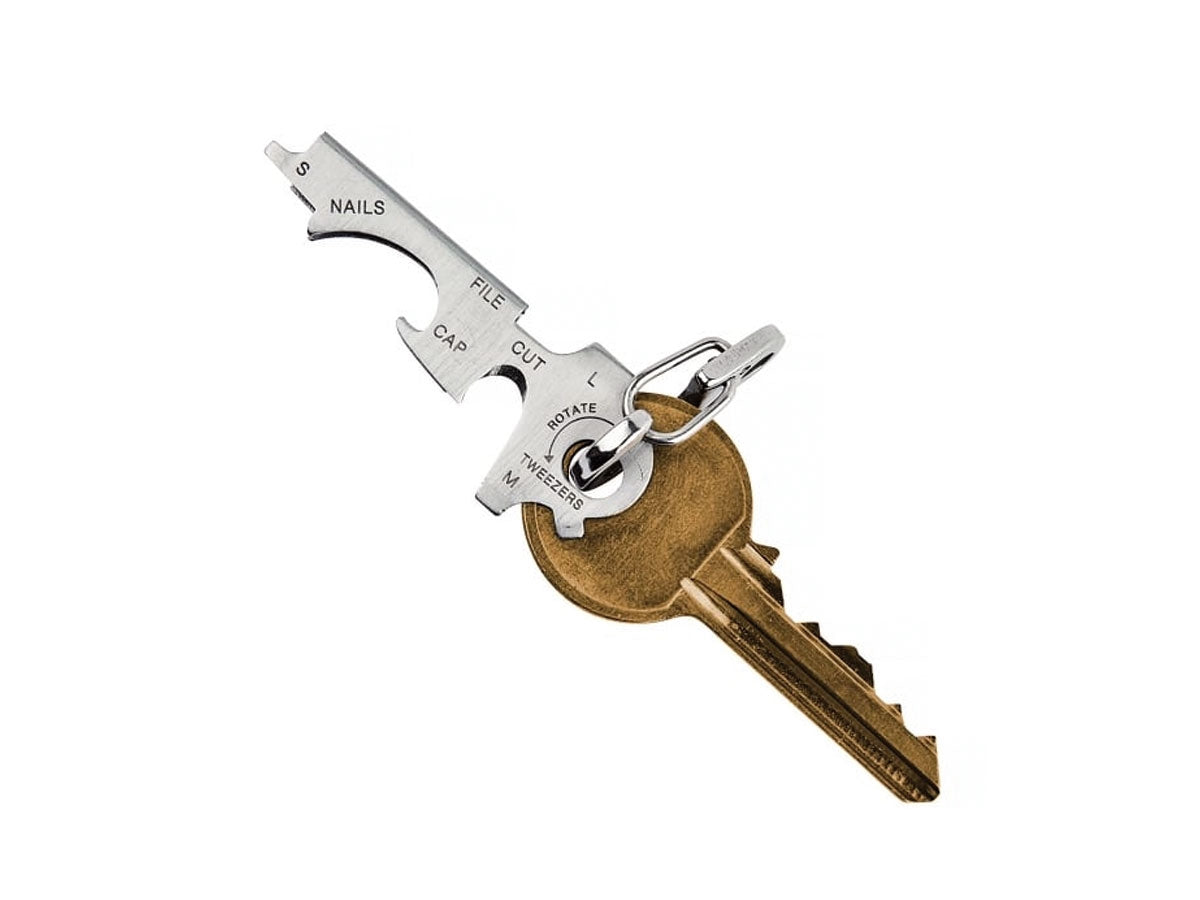 True Utility KEYTOOL - dettaglio limetta, pinzetta e tagliafilo