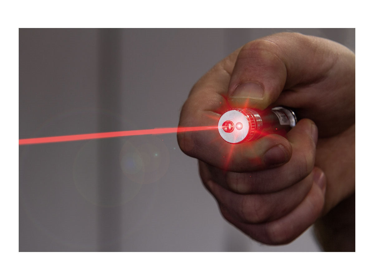 True Utility LASERLITE+ TU289K - dettaglio laser rosso e luce LED