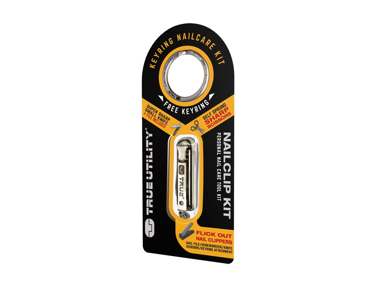 True Utility NAILCLIP KIT - coltellino, cacciavite e forbici