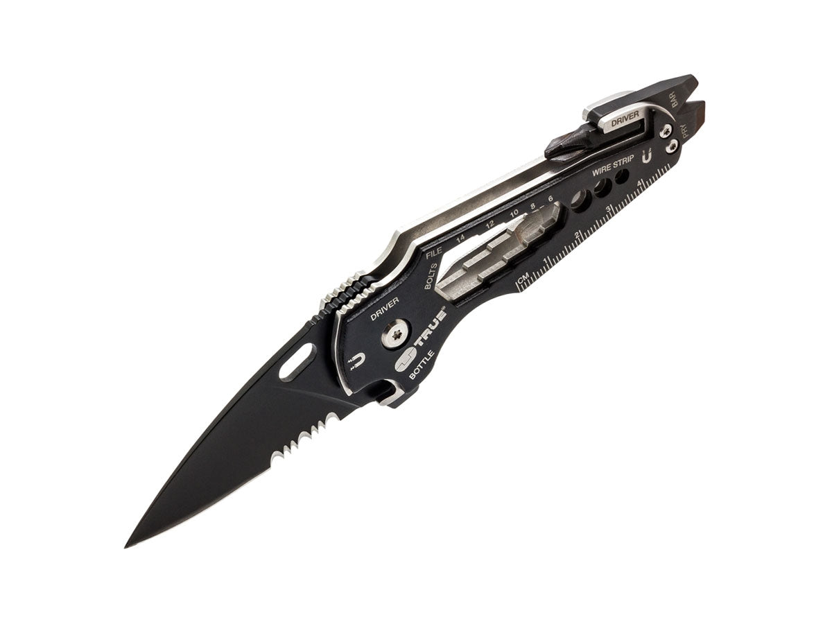 True Utility SMARTKNIFE+ BLACK BLADE lama 420 stainless black oxidised cm 6