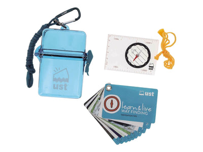 Ust LEARN & LIVE WAYFINDING KIT bussola Waypoint e schede navigazione in custodia stagna