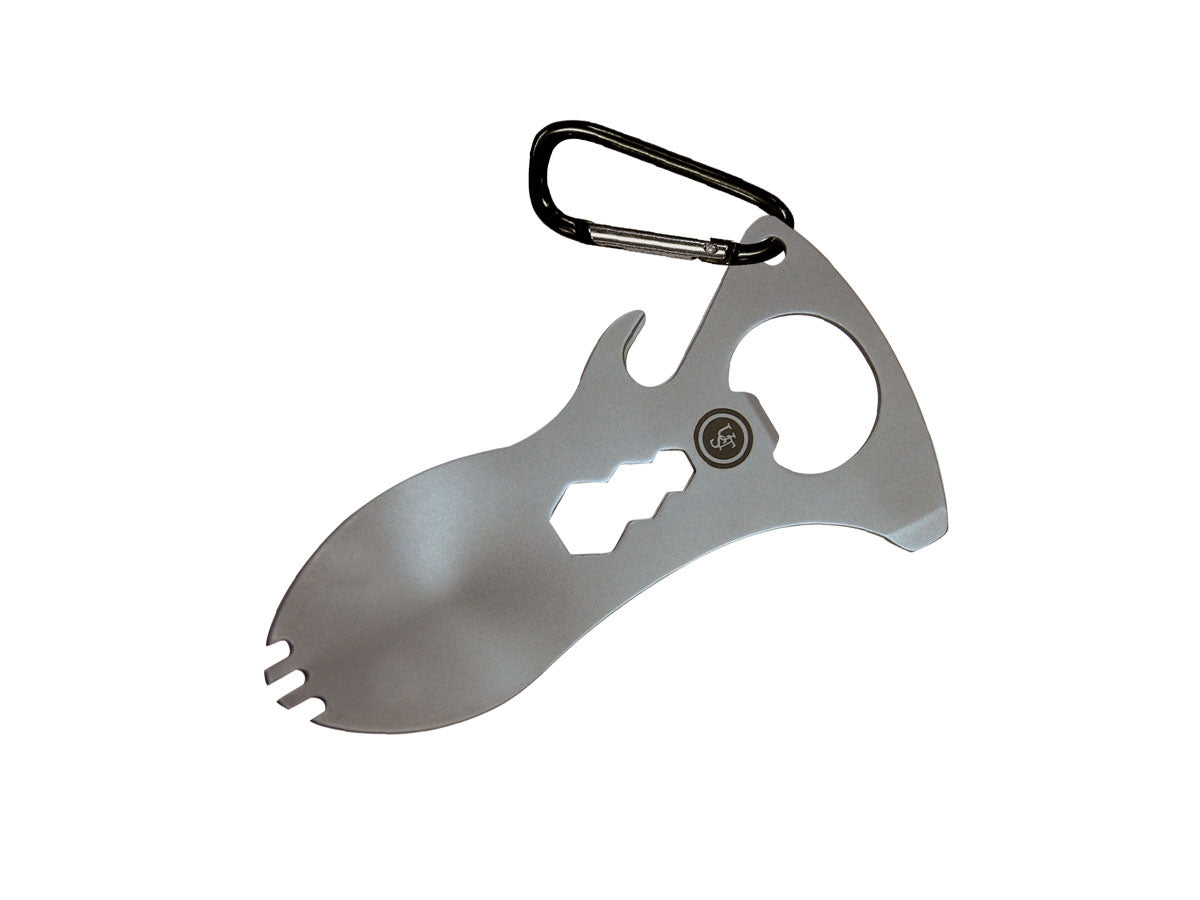 Ust SPORK MULTI-TOOL stainless steel 20x5,4x1,6 cm 34 gr forchetta cucchiaio moschettone