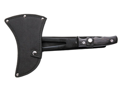 Uzi Battle Axe - dettaglio lama stainless e manico in legno
