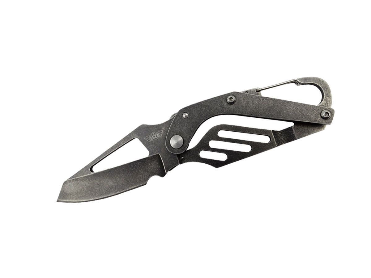 Uzi Kelton folding knife – vista laterale manico e lama
