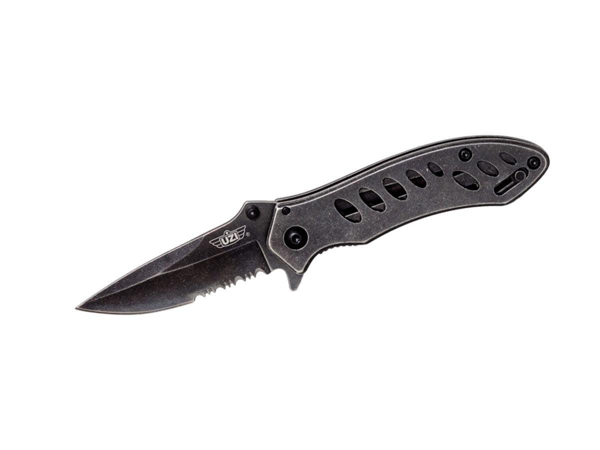 Uzi Mini Stone Wash Folding knife – lama stone wash compatta
