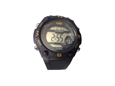 Uzi Shock Digital Watch ZS01 cassa stainless 43 mm antigraffio antiurto Water Resistant cinturino Nylon