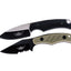 Uzi Tactical Neck Knife display 12 pz lama stainless G-10 5 cm totale 12 cm fodero Kydex 6 neri e 6 sabbia