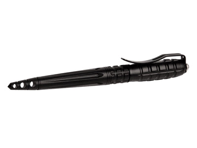 Uzi Tactical Pen N.12 nero con rompivetro – penna tattica vista laterale