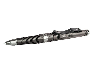Uzi Tactical Pen N.8 Gun Metal con rompivetro – finitura gun metal laterale