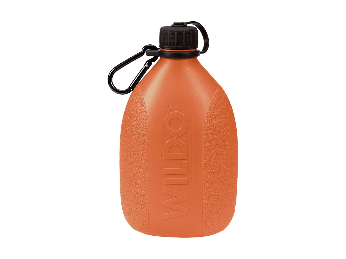 Wildo BORRACCIA HIKER Orange termoplastica PEHD 700ml senza BPA con moschettone Made in Sweden