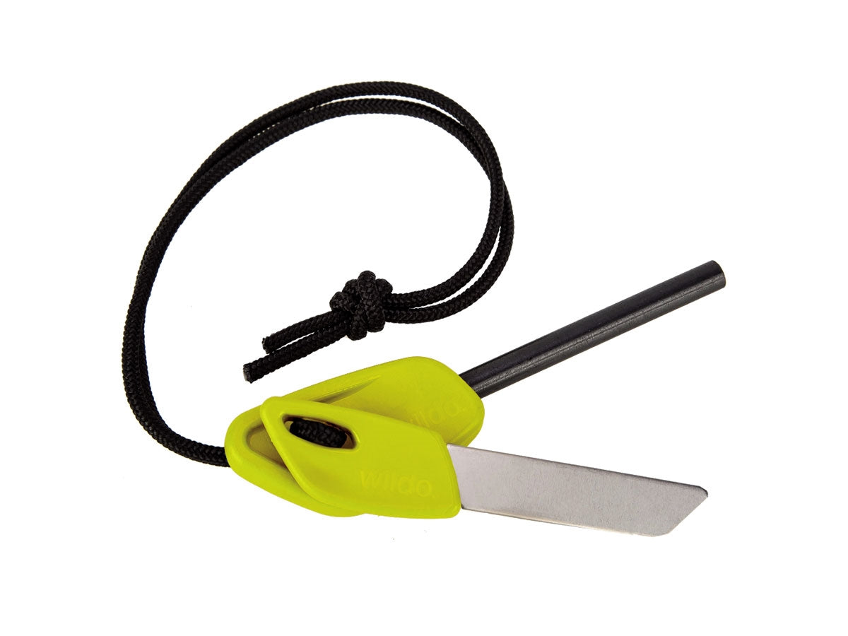 Wildo FIRE FLASH STARTER PRO SMALL limone asta ferrocerium raschietto stainless steel Made in Sweden