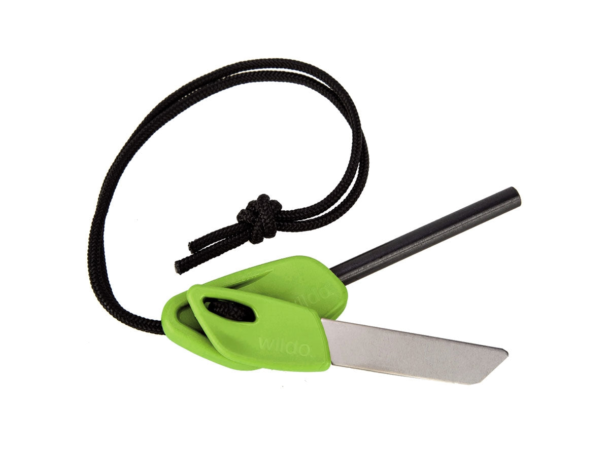 Wildo FIRE FLASH STARTER PRO SMALL lime asta ferrocerium raschietto stainless steel Made in Sweden