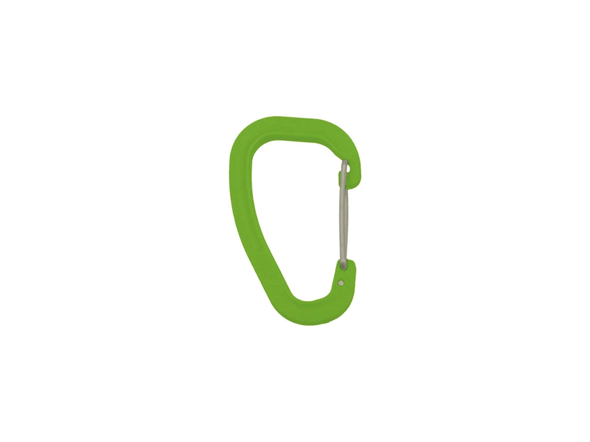 Wildo CARABINER MEDIUM Lime moschettone 35 kg senza BPA 5,5x3,5 cm Made in Sweden
