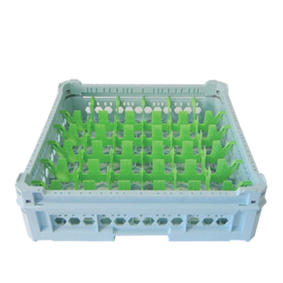 Cestello Lavabicchieri 50x50 per 36 Bicchieri Kit 2 Verde