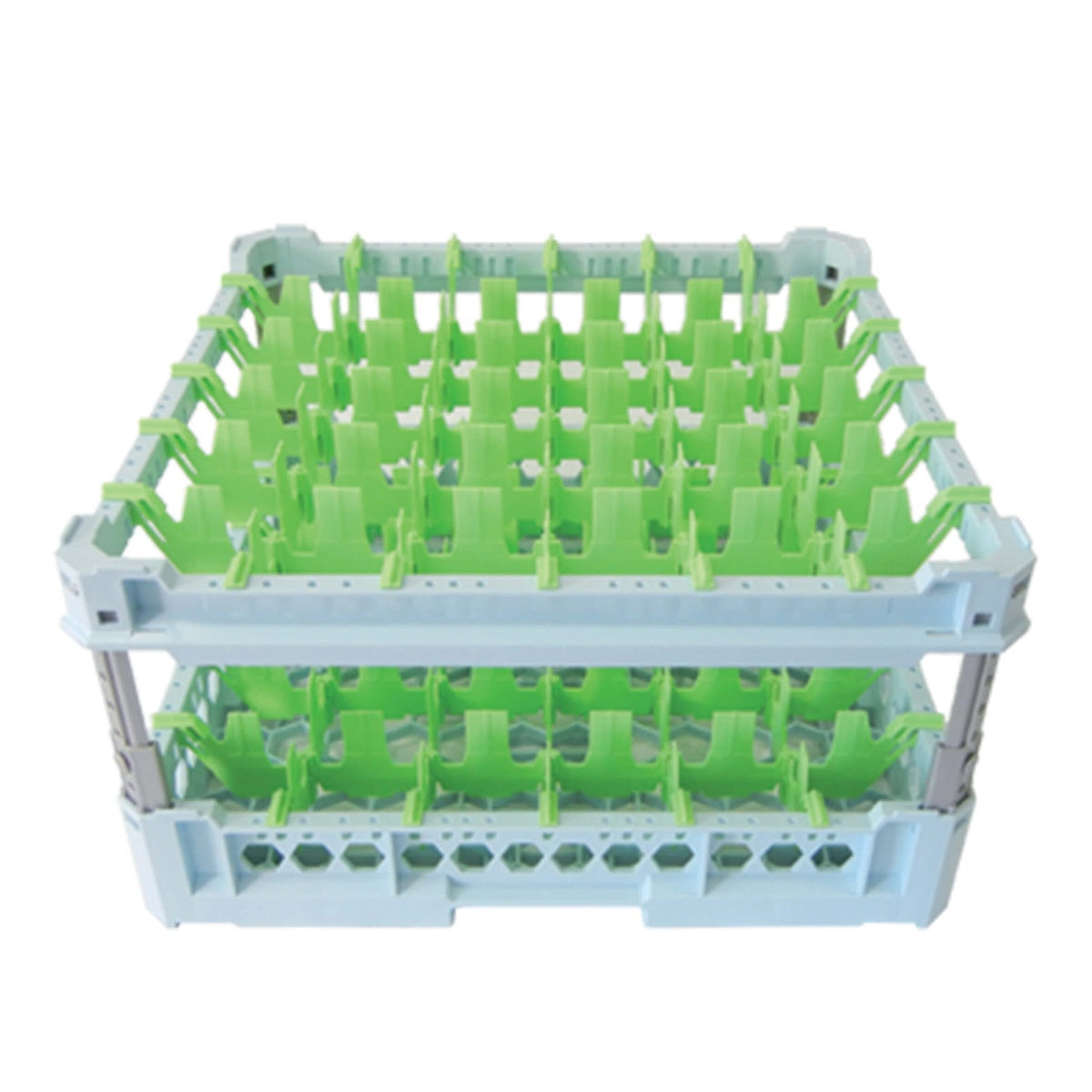Cestello Lavabicchieri 50x50 per 36 Bicchieri Kit 3 Verde