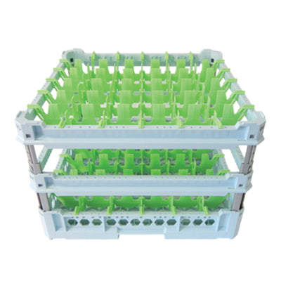 Cestello Lavabicchieri 50x50 per 36 Bicchieri Kit 4 Verde
