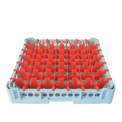 Cestello Lavabicchieri 50x50 per 49 Bicchieri Kit 1 Rosso