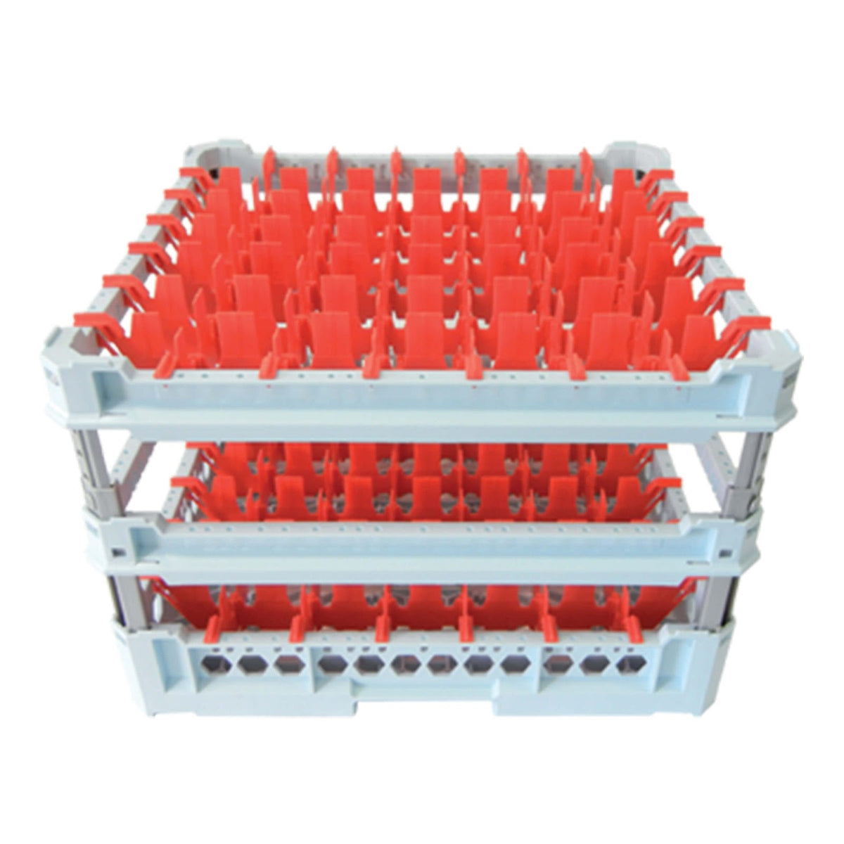 Cestello Lavabicchieri 50x50 per 49 Bicchieri Kit 4 Rosso