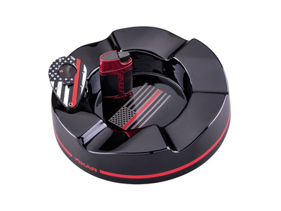 Xikar Gift Set Red Line (Posacenere / ELK Accendisigari / X1 Tagliasigari)