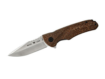 Buck Sprint Pro Brown Burlap Micarta S30V 0841BRS1