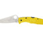 Spyderco Pacific Salt 2 C91PYL2 lama H-1 anticorrosione piatta, manico FRN giallo, costruzione senza fodera
