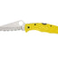 Spyderco Pacific Salt 2 C91SYL2 lama H-1 seghettata SpyderEdge, manico FRN giallo, costruzione senza fodera