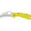 Spyderco Tasman Salt 2 C106SYL2 lama Hawkbill H-1 seghettata, FRN giallo, uso acquatico