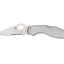 Spyderco UpTern C261PS lama combo 8Cr13MoV piatta, manico acciaio inossidabile, Back Lock
