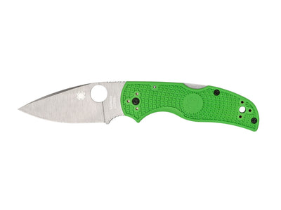 Spyderco Native 5 Salt C41PGR5 lama LC200N piatta manico FRN verde alta visibilità - vista principale