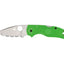 Spyderco Native 5 Salt C41SGR5 lama LC200N seghettata manico FRN verde alta visibilità - vista principale