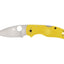 Spyderco Native 5 Salt C41PYL5 lama CPM MagnaCut flat grind, manico FRN giallo Bi-Directional Texture