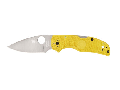 Spyderco Native 5 Salt C41PYL5 lama CPM MagnaCut flat grind, manico FRN giallo Bi-Directional Texture