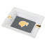 Posacenere Siglo Cohiba Logo fine bone china piatto fondo traslucido 22x18 cm