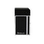 Accendino Siglo Chrome Lighter Obsidian Black smaltato nero punch integrato