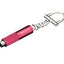 Siglo Key Chain Punch Cutter rosso metallico vista laterale dettaglio