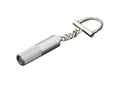 Siglo Key Chain Punch Cutter portachiavi argento meccanismo rotante foro sigaro