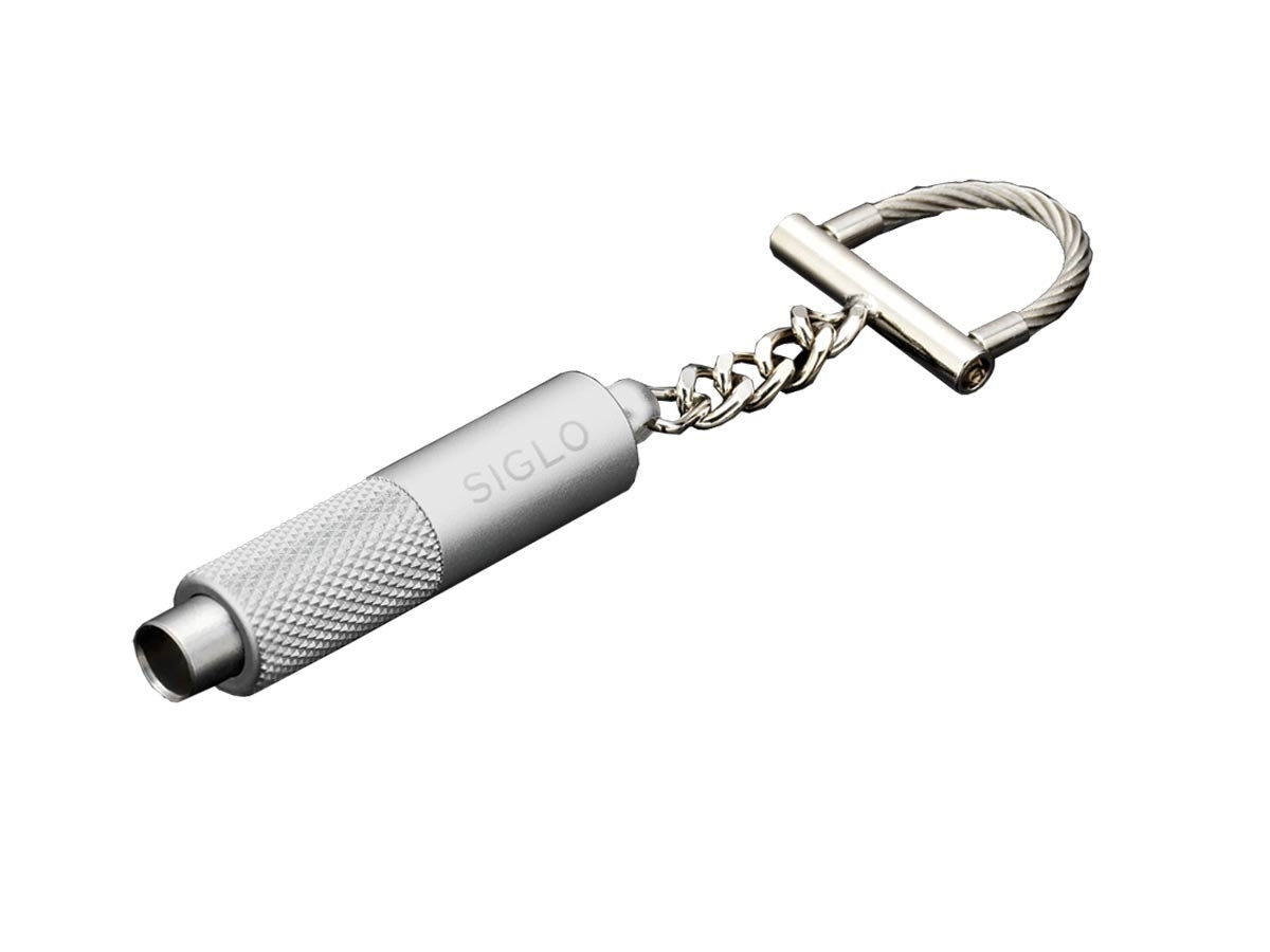Siglo Key Chain Punch Cutter argento vista dettaglio anello portachiavi