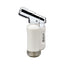 Accendino Siglo Mini Torch Lighter bianco lucido serbatoio a finestra cappuccio retrattile