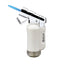 Siglo Mini Torch Lighter bianco lucido vista laterale regolatore di fiamma