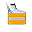 Siglo Retro II Lighter giallo Cohiba vista laterale punch integrato