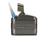 Siglo Retro II Lighter gun metal vista laterale punch integrato