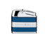 Accendino Siglo Retro II blu navy design art déco fiamma angolata a fiore